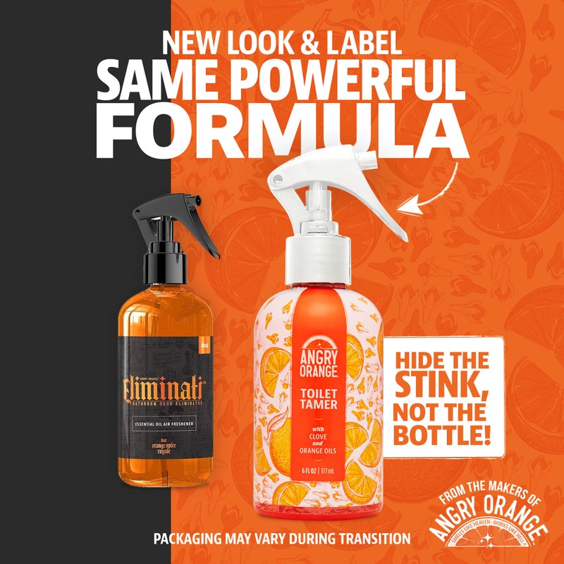 ANGRY ORANGE Toilet Tamer Bathroom Spray - Citrus Orange Spice - 6 oz - Image 5